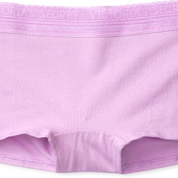 VS XXL Size 20 Cotton Boyshorts Light Lilac Purple NWT Logo Waistband - Picture 8 of 9